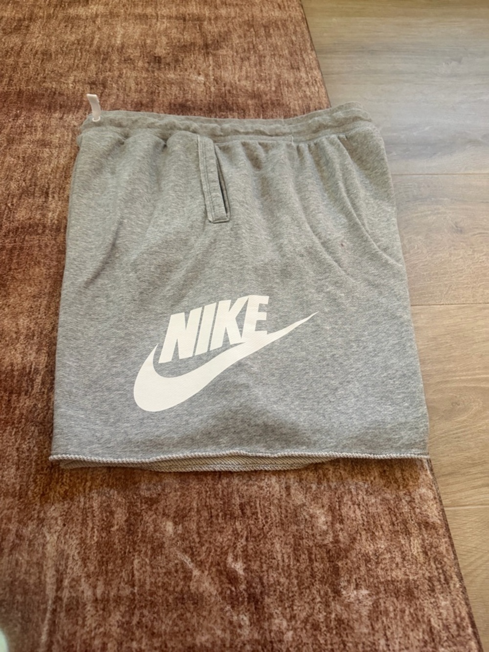 Never worn Nike Grey Sweat Skirt with White Swoosh